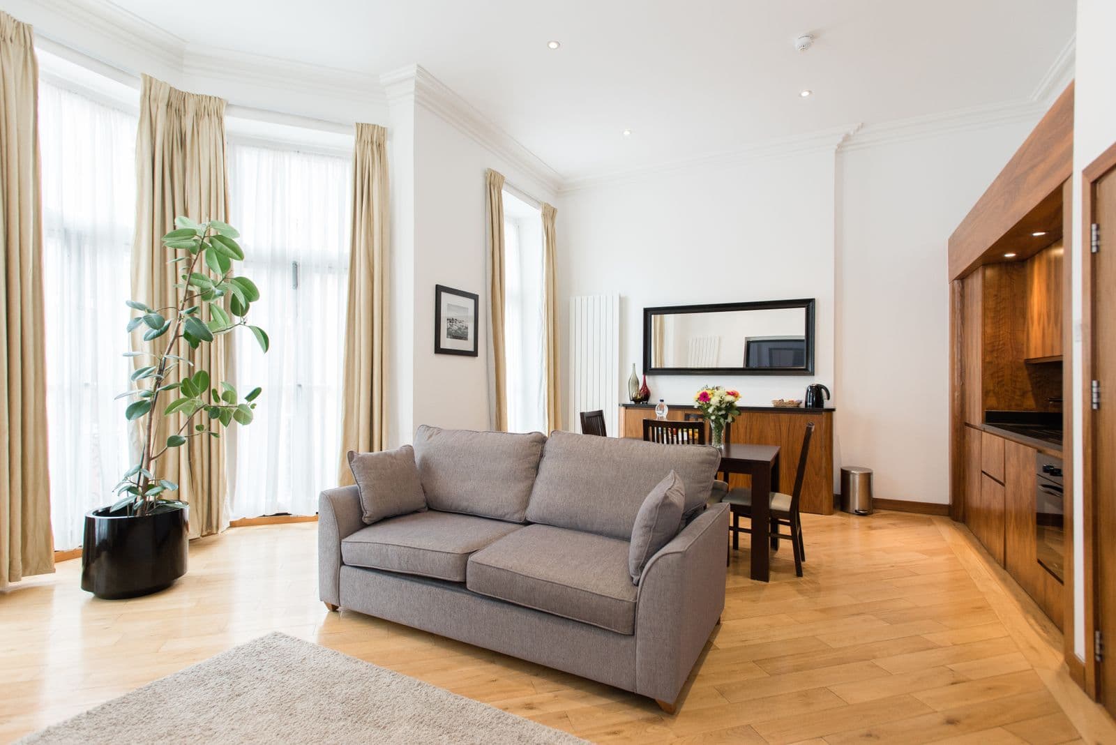 Bright family living room