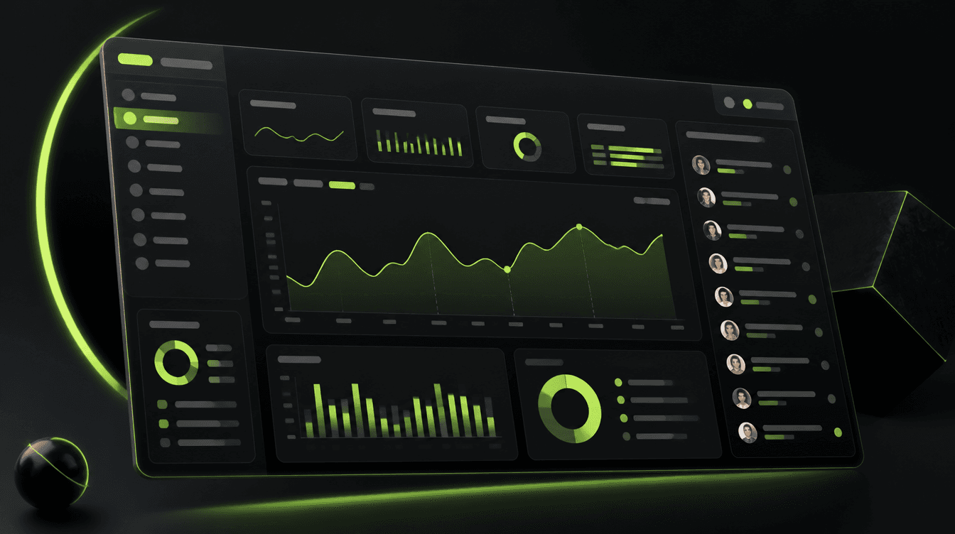Pulse dashboard — live activity feed and analytics charts
