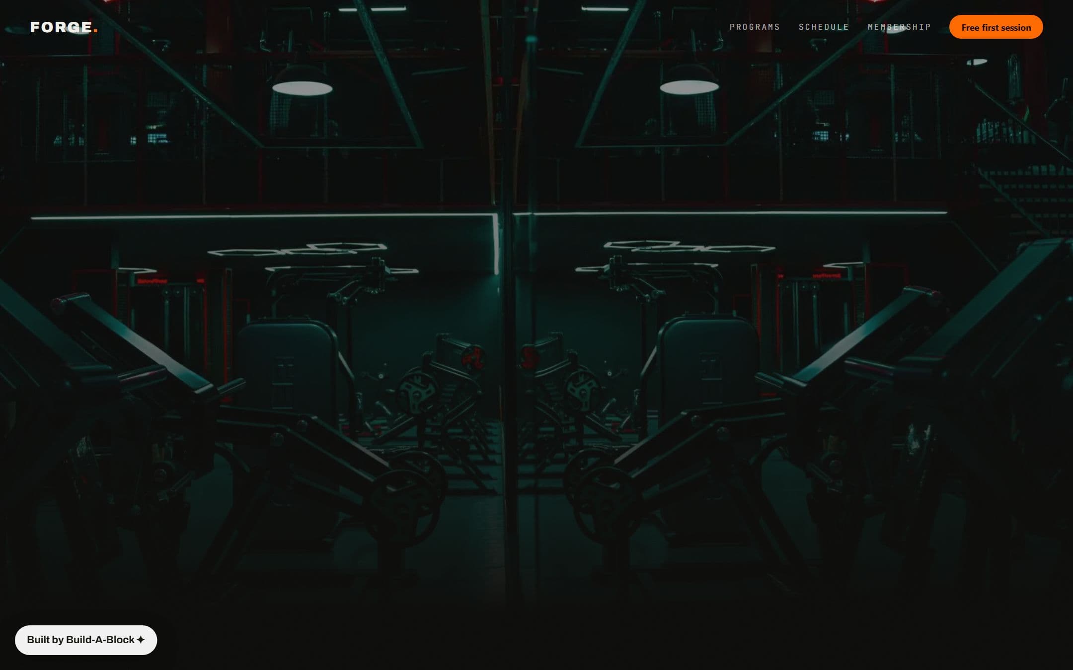 forge demo homepage