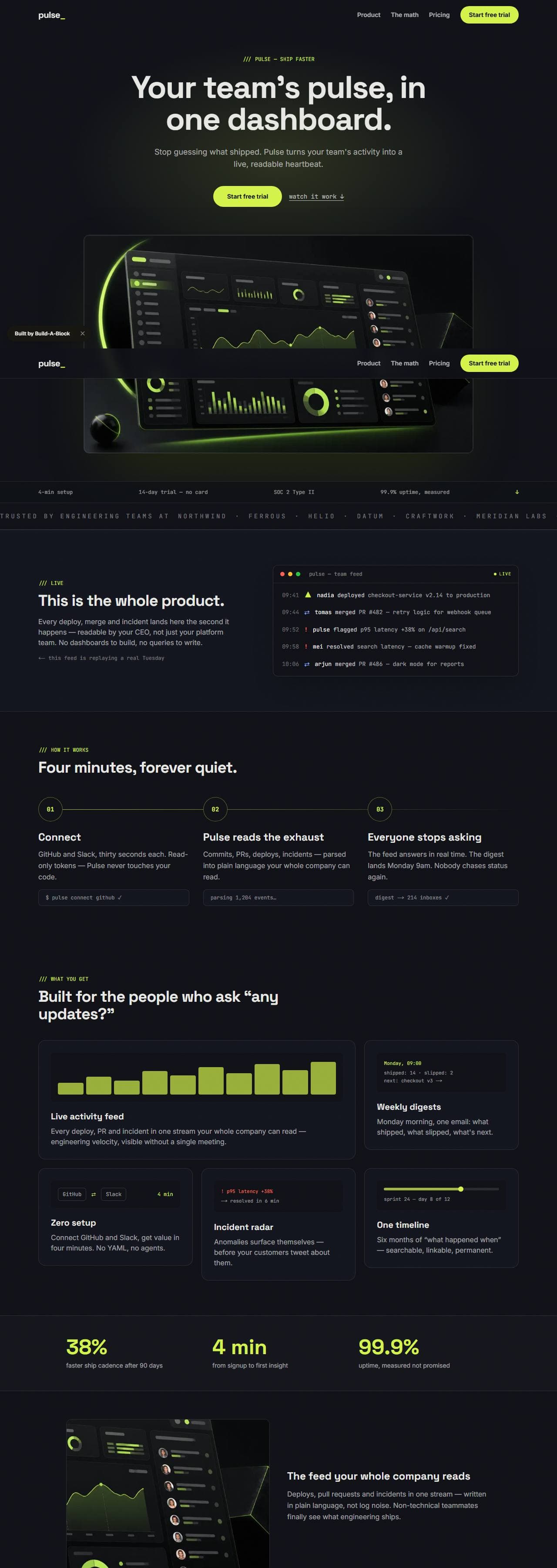 PULSE demo, full page