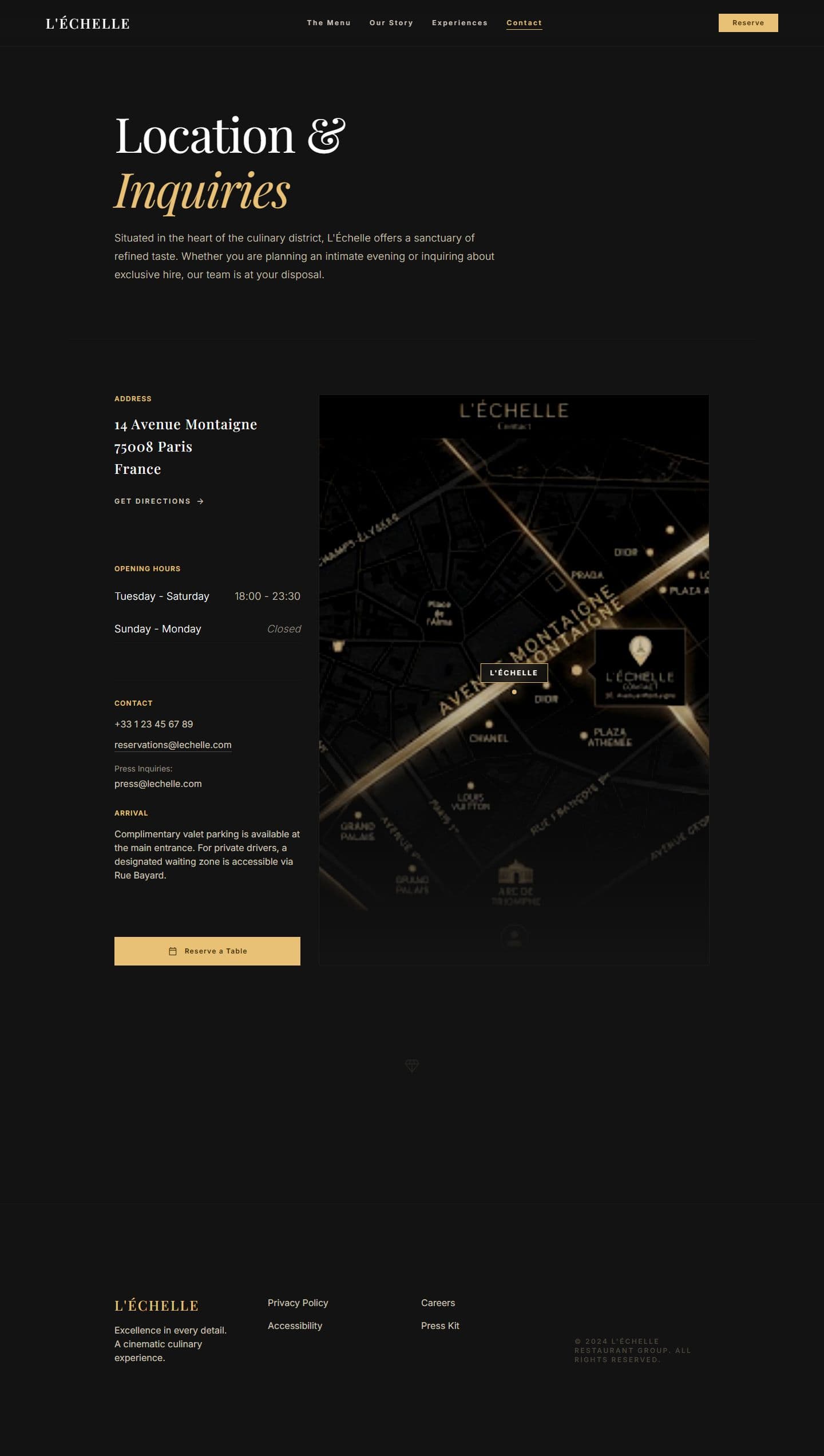 L'Échelle Contact design