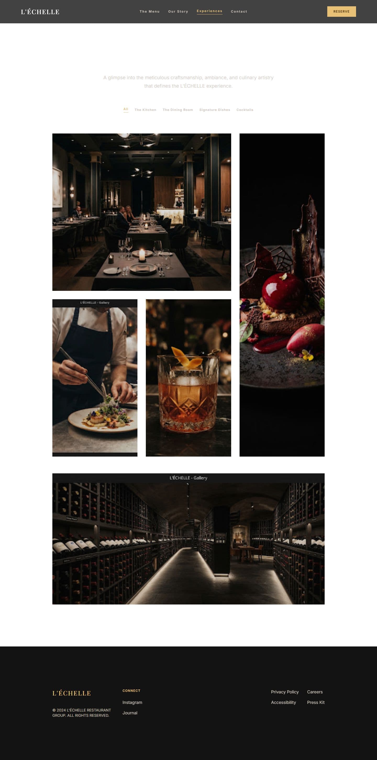 L'Échelle Gallery design