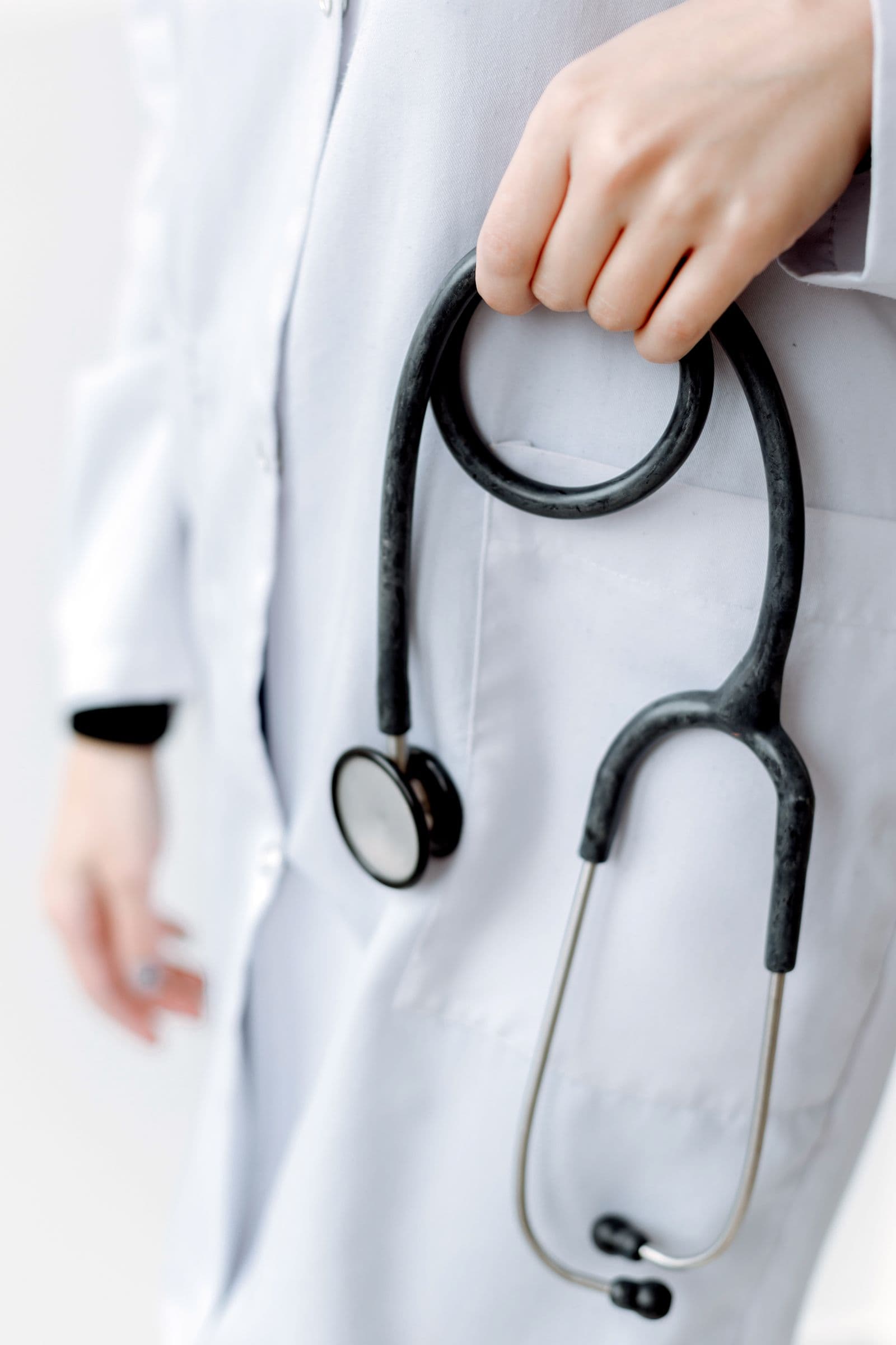 Doctor holding a stethoscope