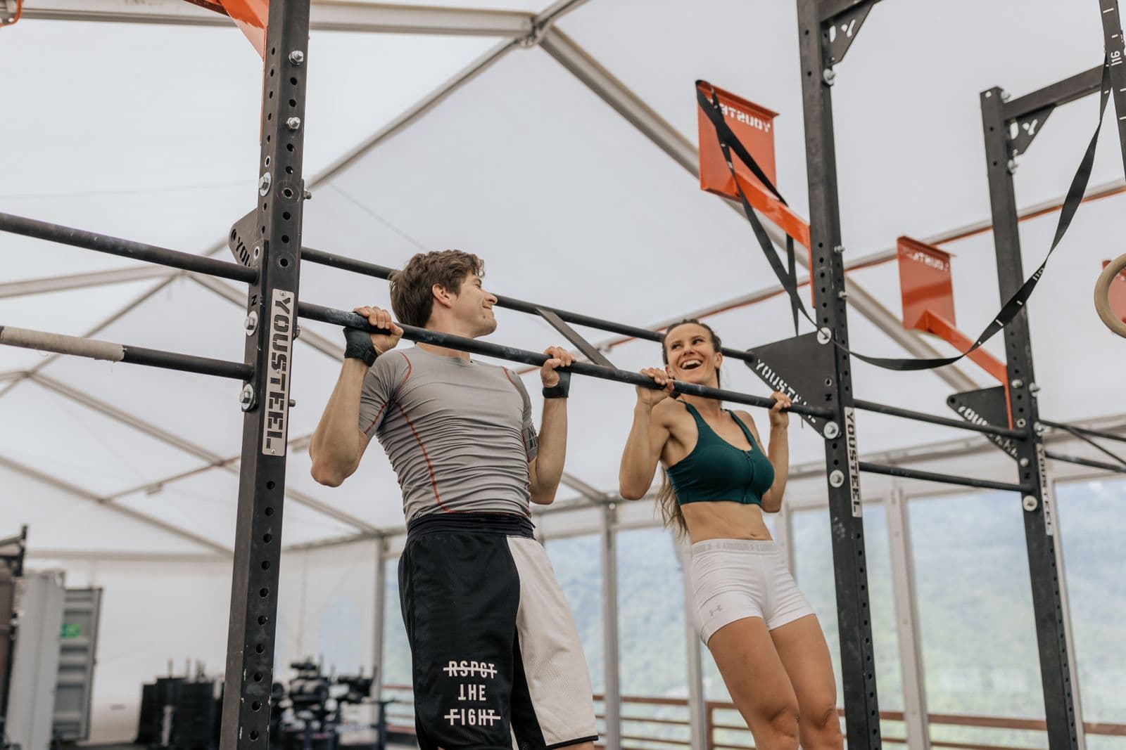 Two members training together