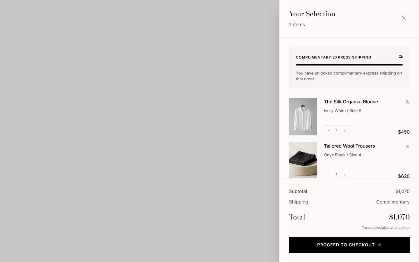 Aesthete Cart drawer design